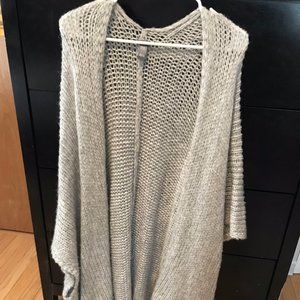 Aerie Gray OS Poncho